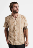 ROARK - Gonzo Camp Collar Organic Shirt - Sarda Almond