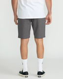 VOLCOM - FRICKIN CROSS SHRED STATIC 20" HYBRID SHORT - CHARCOAL HEATHER