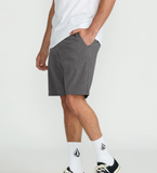 VOLCOM - FRICKIN CROSS SHRED STATIC 20" HYBRID SHORT - CHARCOAL HEATHER