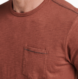 ROARK - Well Worn Mid Organic Knit Top - Red Wine