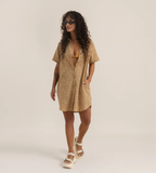 ROARK - Bless Up Breathable Stretch Dress - Caramel Leopard