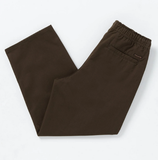 VOLCOM - FREAZY ELASTIC WAIST TROUSERS - DARK BROWN - (KIDS)