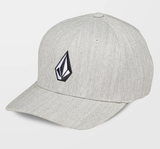 VOLCOM - FULL STONE HEATHER FLEXFIT CAP - GREY VINTAGE