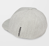 VOLCOM - FULL STONE HEATHER FLEXFIT CAP - GREY VINTAGE