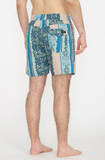 VOLCOM - LIDO PRINT TRUNK 17" BOARDSHORT - CRETE BLUE