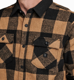 ROARK - Nordsman Long Sleeve Flannel - Dark Khaki
