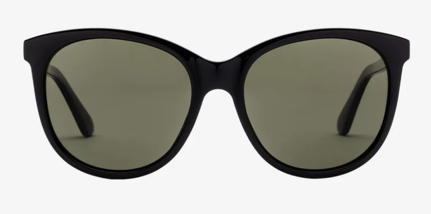 Electric Palm Sunglasses - Gloss Black / Grey Polarized