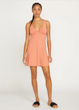 VOLCOM DESERT BUNNIE DRESS - TERRA COTTA