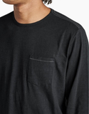 ROARK Well Worn Long Sleeve Mid Organic Knit Top - Black