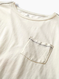 ROARK Well Worn Light Organic Knit Top - Off White