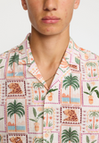 REVOLUTION - SHORT-SLEEVED CUBAN SHIRT 3247 - OffWhite