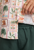 REVOLUTION - SHORT-SLEEVED CUBAN SHIRT 3247 - OffWhite