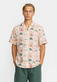 REVOLUTION - SHORT-SLEEVED CUBAN SHIRT 3247 - OffWhite