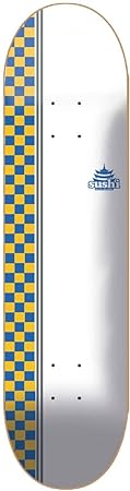 Sushi - Checker Logo 8.125" - White