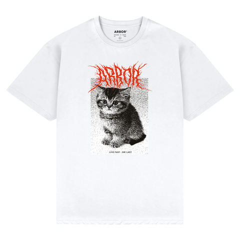ARBOR - KITTEN T-SHIRT - White