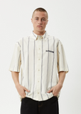 AFENDS - FINELINE SHORT SLEEVE SHIRT - LimeStone