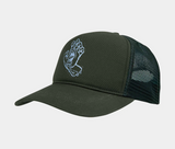 SANTA CRUZ - STAMPED SCREAMING HAND MESHBACK - Kale