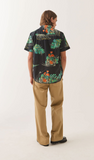 BRIXTON - CHARTER PRINT SHIRT - Black/Floral