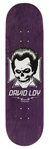 BIRDHOUSE SKATEBOARD LOY SKULL PURPLE DECK 8.375