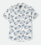 BRIXTON - CHARTER PRINT SHIRT - Off White Pineapple