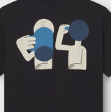 DEDICATED - T-SHIRT STOCKHOLM SMILE CUP - Black