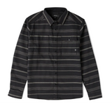 ROARK - DIABLO LONG SLEEVE FLANNEL - Black Stripes