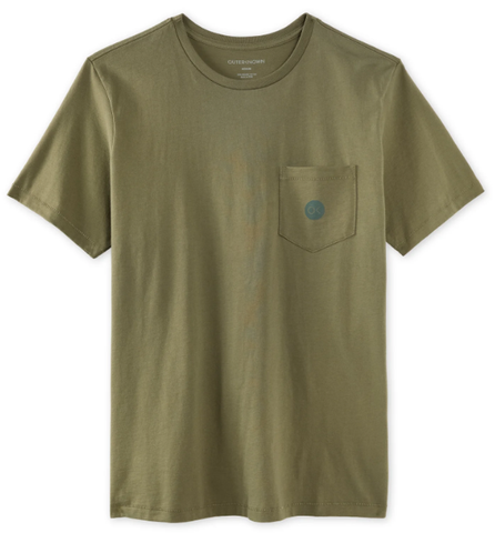 OUTERKNOWN - OK Dot Pocket Tee - Olive