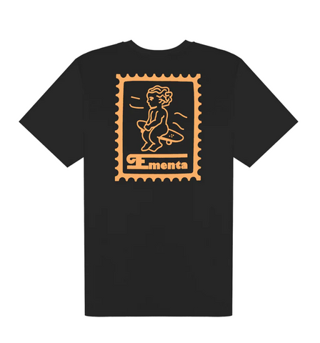 EMENTA - IKON STAMP T-SHIRT - Black/Gold