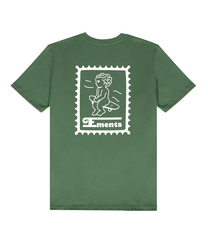EMENTA - IKON STAMP T-SHIRT - Green/White