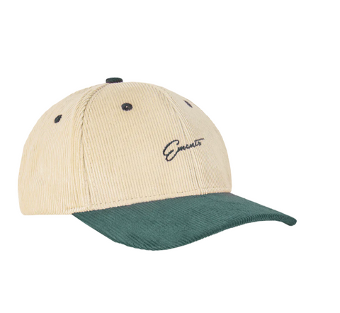 EMENTA - COCKTAIL BASEBALL CORDUROY 6 PANEL CAP - Forest Green