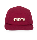 EMENTA - DOTS CANVAS CAP - Burgundy