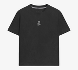 EMENTA - BIG IKON WASHET TEE - Black Washed