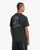 EMENTA - BIG IKON WASHET TEE - Black Washed