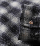 FORMER -  MANNERS PLAID LS SHIRT - BLACK