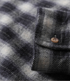 FORMER -  MANNERS PLAID LS SHIRT - BLACK