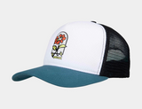 SANTA CRUZ - FLOWER GUY MESHBACK - White/Teal