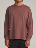 KATIN - BOX FIT LS TEE - French Roast Vintage Wash