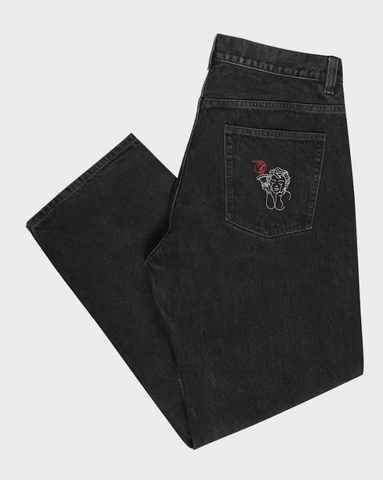 BEYOND MEDALS - Loose Jeans - Black
