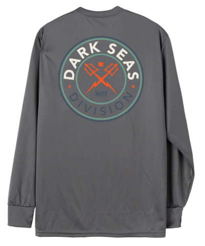 DARK SEAS - NAVIGATOR UV LS T-SHIRT - GRANITE GREY