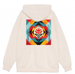 OBEY - GEOMETRIC POWER CANVAS HOODIE // UNBLEACHED