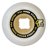 OJ - WHEELS 54mm DOUBLE DURO WHITE GUM HARDLINE 99a/95a