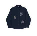 POETIC - THREE PRINTS SHIRT - Navy