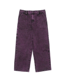 POETIC - PAINTER PANT - Purple acid wash