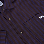 POLAR - MITCHELL SHIRT - Purple/Chocolate