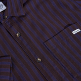 POLAR - MITCHELL SHIRT - Purple/Chocolate