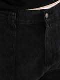POETIC - PAINTER SHORTS - Black Denim