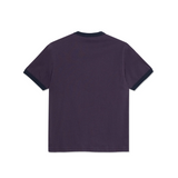 POLAR - RINGER TEE - Dark Violet/Navy