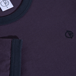 POLAR - RINGER TEE - Dark Violet/Navy