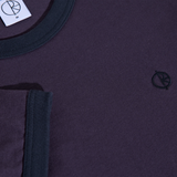 POLAR - RINGER TEE - Dark Violet/Navy