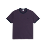 POLAR - RINGER TEE - Dark Violet/Navy